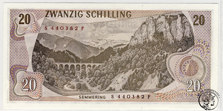 Austria 20 Szylingów 1967 st. 1