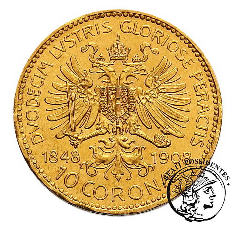Austria 10 Koron 1908 Jubileusz st. 3