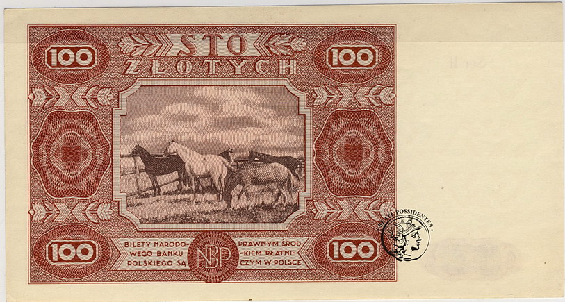 Polska 100 zł 1946 seria H st. 1-