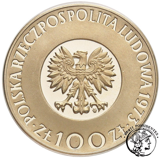 PRL 100 zł 1973 Mikołaj Kopernik st. L-