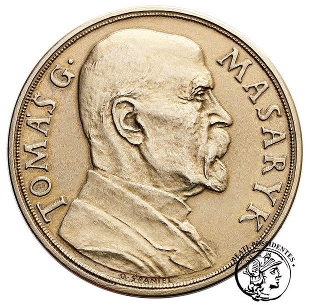 Czechosłowacja medal srebro Masaryk 1935 st. 2