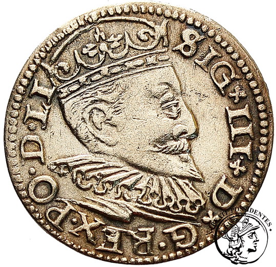 Zygmunt III Waza trojak ryski 1595 st. 3