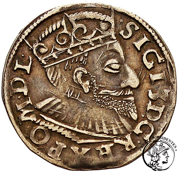 Zygmunt III Waza trojak koronny 1593 Poznań st.3+