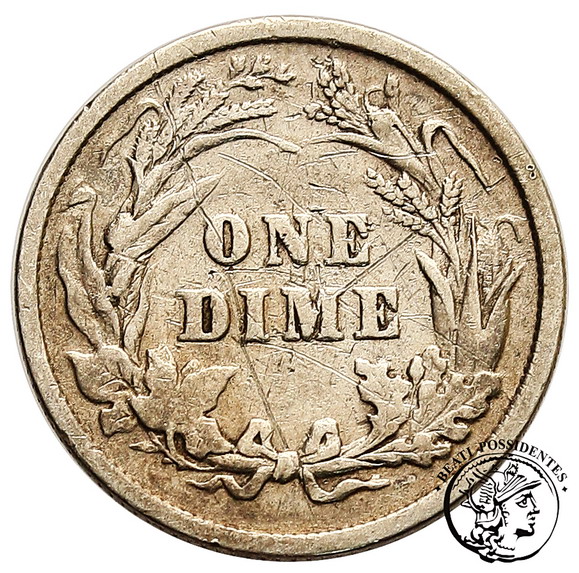 USA 10 centów 1893 st. 3-