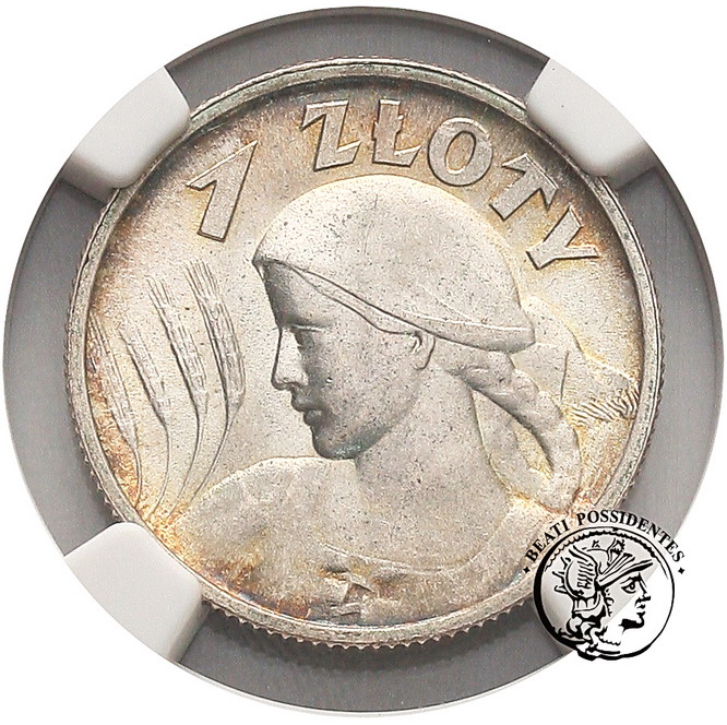 II RP 1 złoty 1925 NGC MS 64