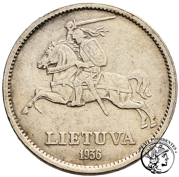 Litwa 10 Litów 1936 st. 3