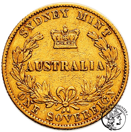 Australia Victoria suweren 1870 Sydney st. 3/3-