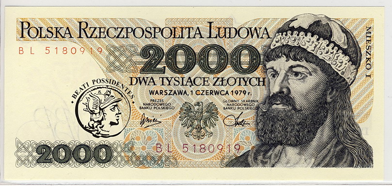 2000 złotych 1979 seria BL st. 1