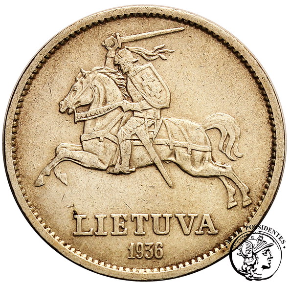 Litwa 10 litów 1936 st. 3