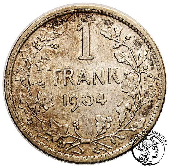 Belgia 1 Franków 1904 (der Belgen) st. 3