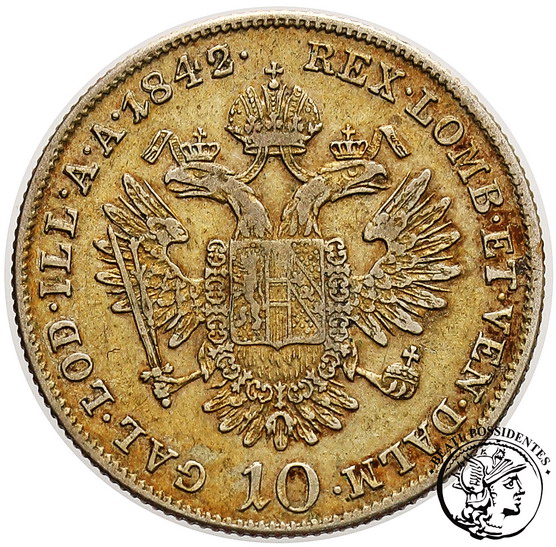 Austria 10 krajcarów 1842 A st. 3