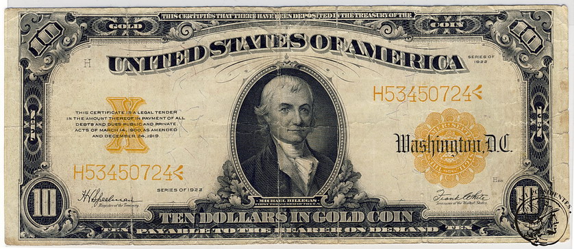 USA 20 $ Dolarów (gold) 1922 st. 3-/4+