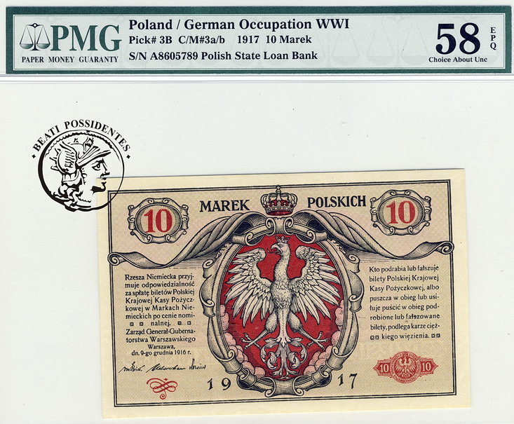 Polska 10 Marek 1916 ''generał'' PMG 58