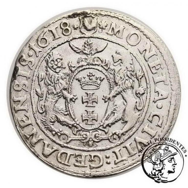 Zygmunt III Waza ort gdański 1618 st. 2-