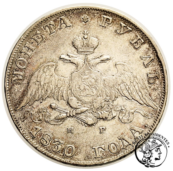 Rosja 1 Rubel 1830 Mikołaj I st. 3+