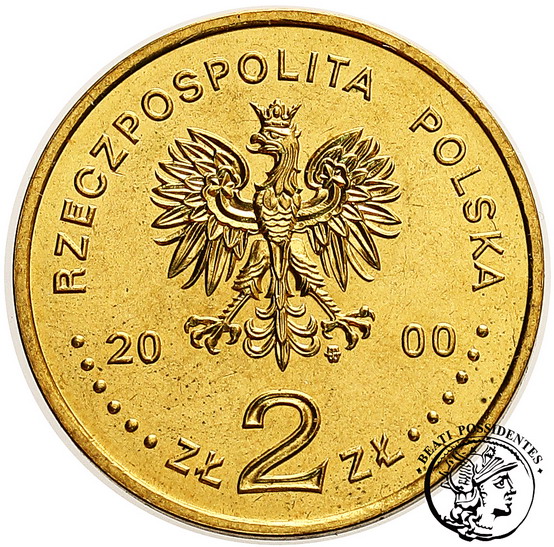 III RP 2 złote 2000 Jan Kazimierz st. 1-