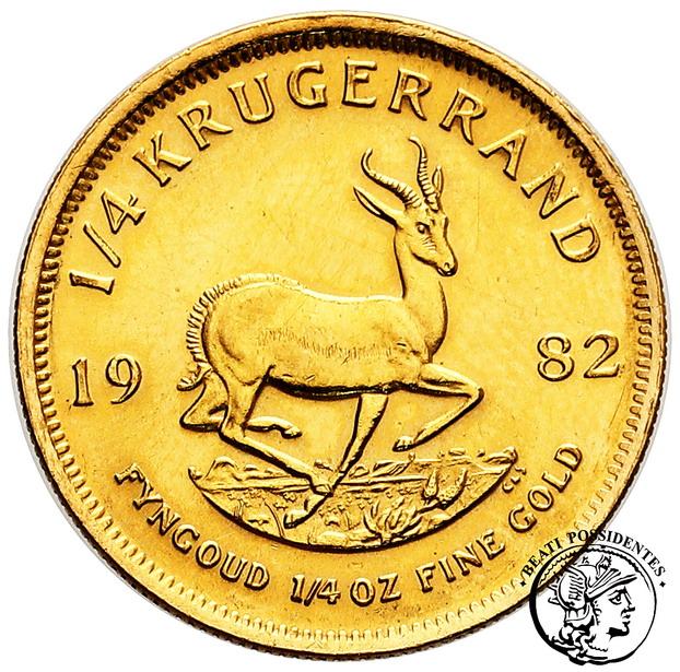 Południowa Afryka 1/4 Krugerrand 1982 st.2