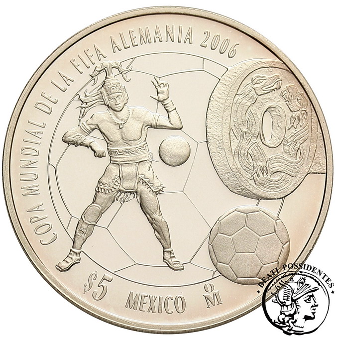 Meksyk 5 $ dolarów Mundial FIFA 2006 st. L