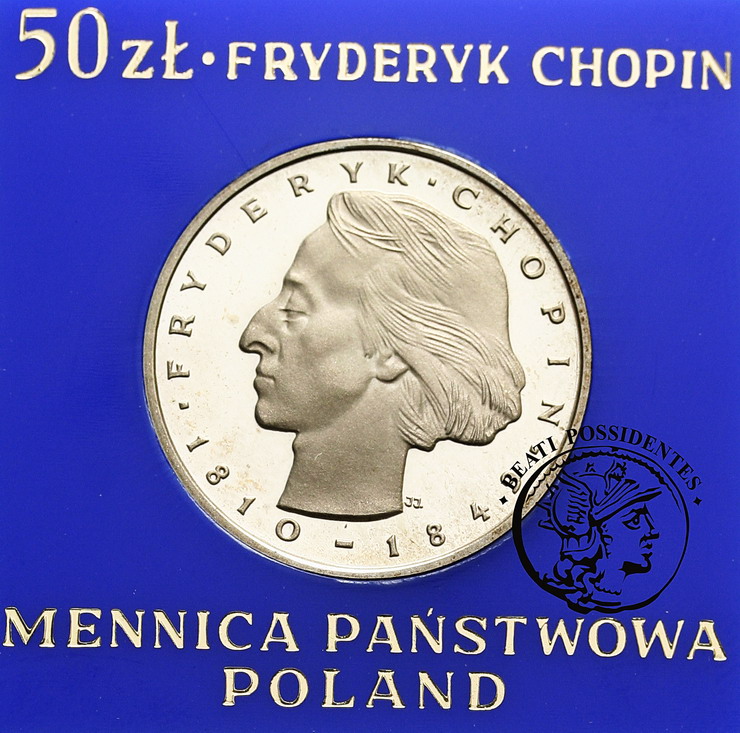 PRL 50 zł 1974 Fryderyk Chopin st. L-