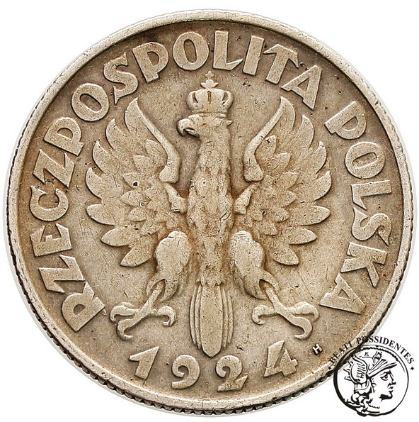 II RP 2 złote 1924 literka H st. 3