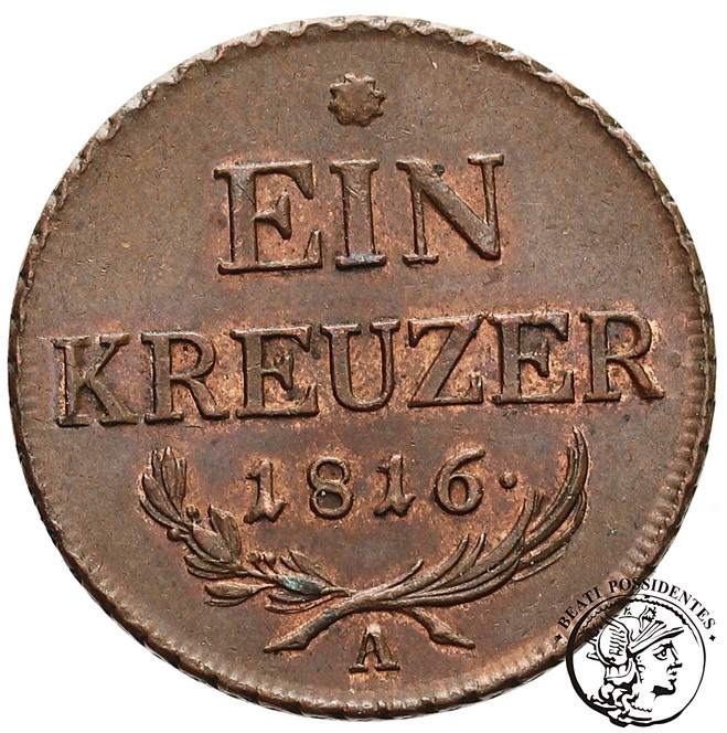 Austria 1 Krajcar (Kreuzer) 1816 A st. 1