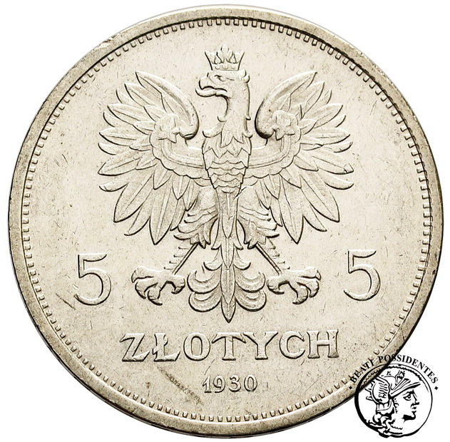 II RP 5 złotych 1930 Sztandar st. 2-