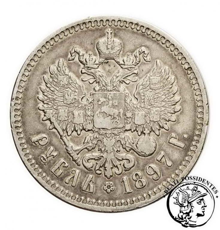 Rosja 1 Rubel 1897 ** Mikołaj II st. 3-