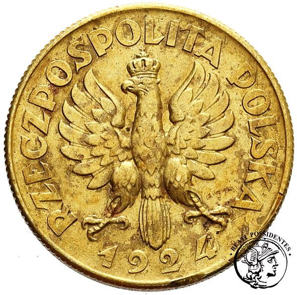 Polska II RP PRÓBA mosiądz 2 złote 1924 st. 2