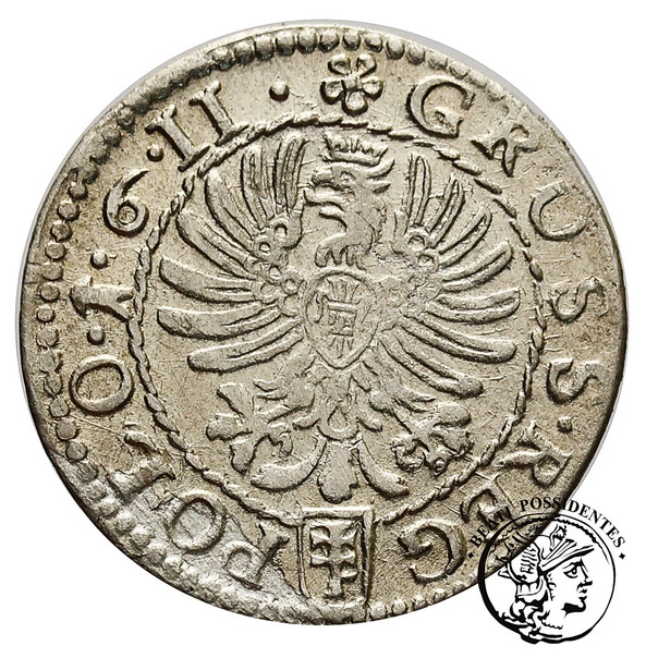 Zygmunt III Waza grosz kor 1611 st. 3+