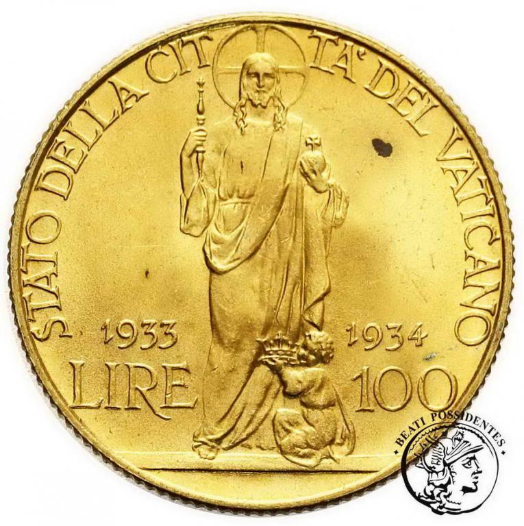 Watykan 100 Lire 1933/34 st. 1