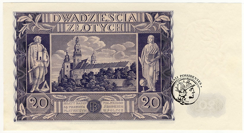 20 złotych 1936 seria DT st. 1