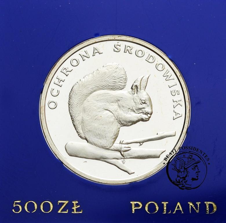 PRL 500 zł 1985 Wiewiórka st. L-