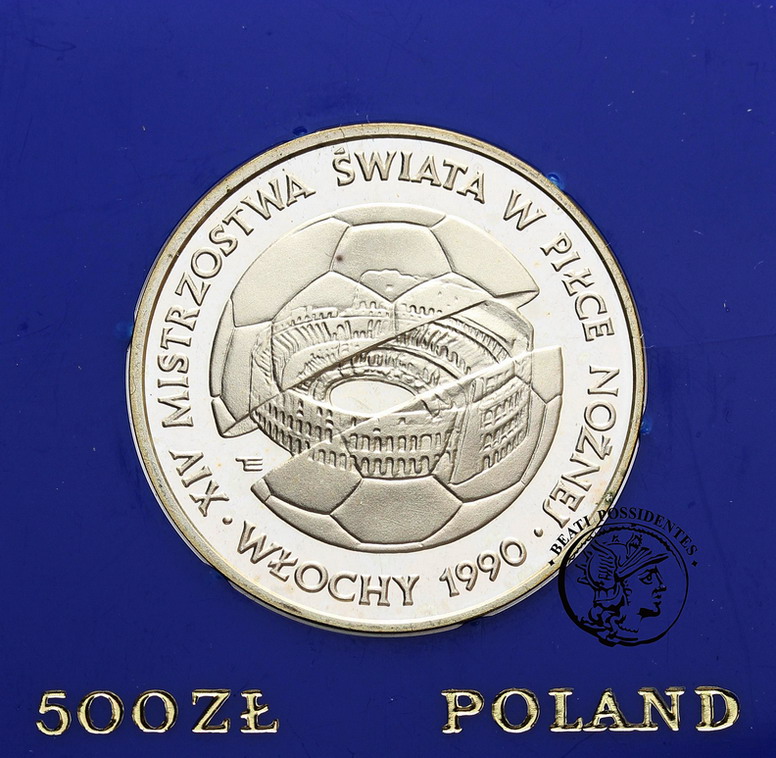 PRL 500 zł 1988 MŚ Włochy 1990 st. L