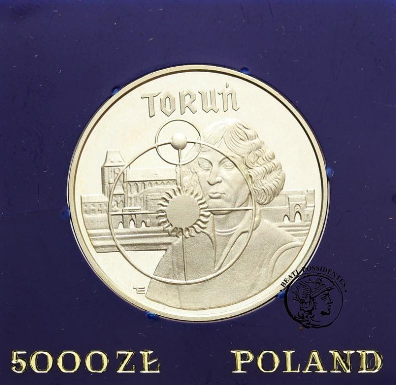 PRL 5000 zł 1989 Toruń Mikołaj Kopernik st.L