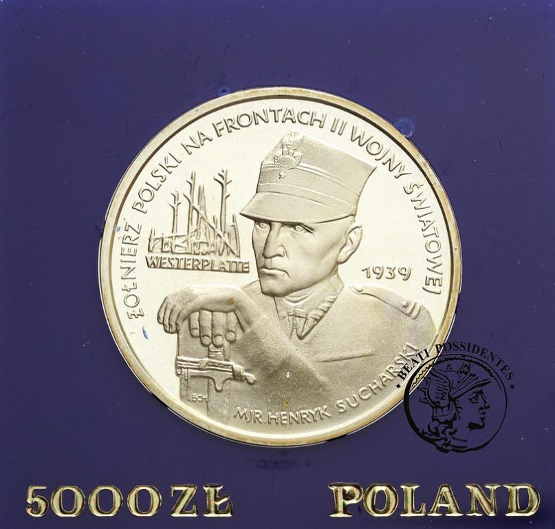PRL 5000 zł 1989 Westerplatte st. L