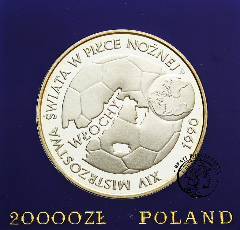 PRL 20 000 zł 1989 MŚ w PN Włochy st. L-
