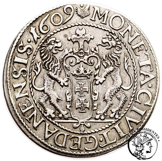 Zygmunt III Waza ort gdański 1609 st. 3+