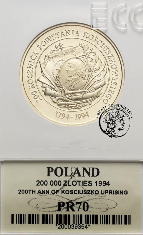 200000 zł 1994 Powst. Kościuszkowskie GCN PR 70