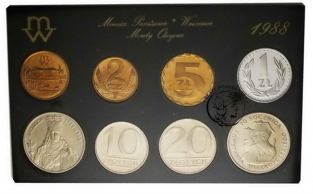 Zestaw rocznikowy monet obiegowych 1989 st.L