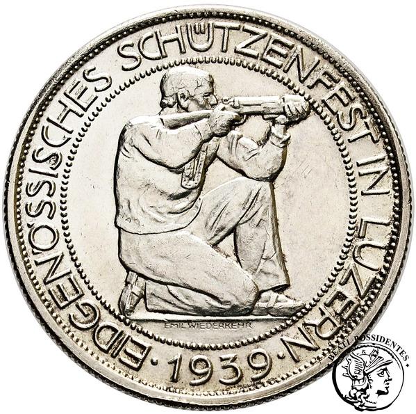 Szwajcaria 5 Franków 1939 Luzern st. 3