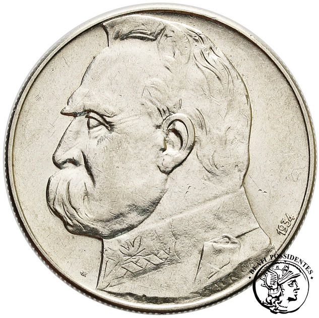 10 złotych 1934 s Piłsudski st.3