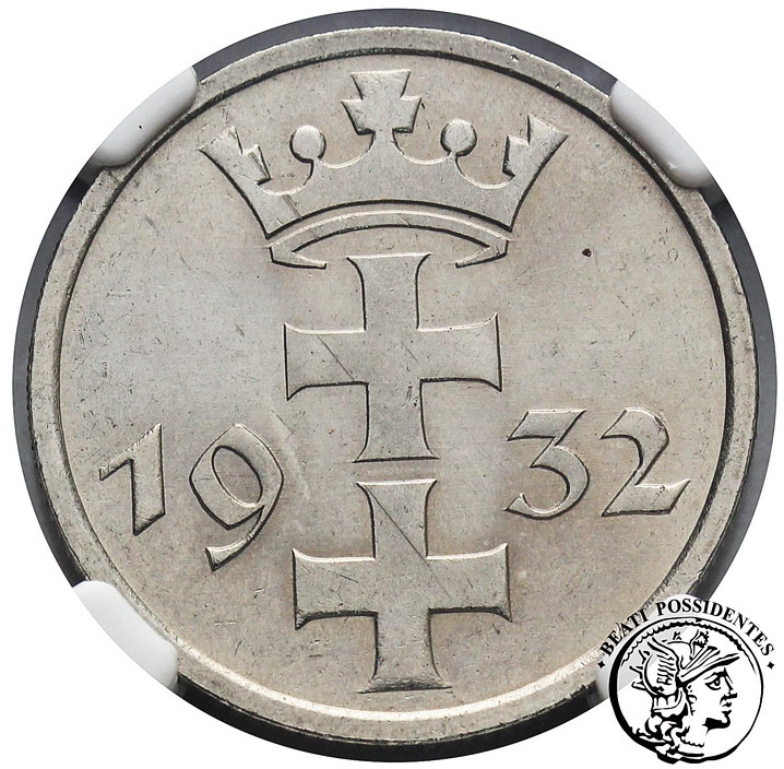 Wolne Miasto Gdańsk 1 Gulden 1932 UNC DETAILS