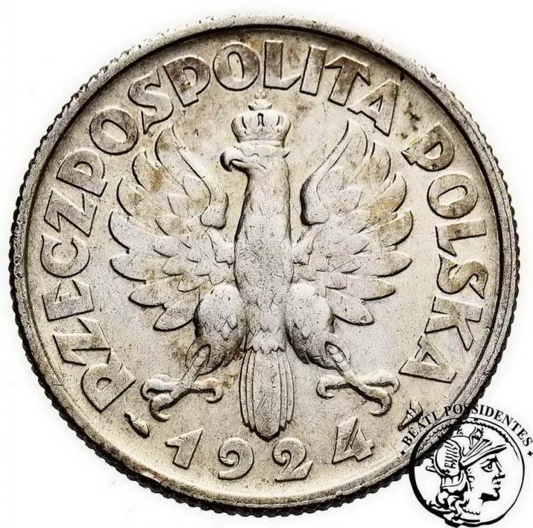 II RP 2 złote 1924 Paris st. 3/3+
