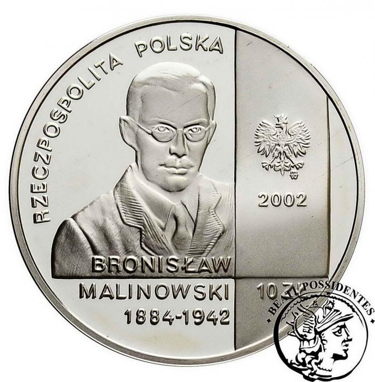 III RP 10 zł 2002 Bronisław Malinowski st. L