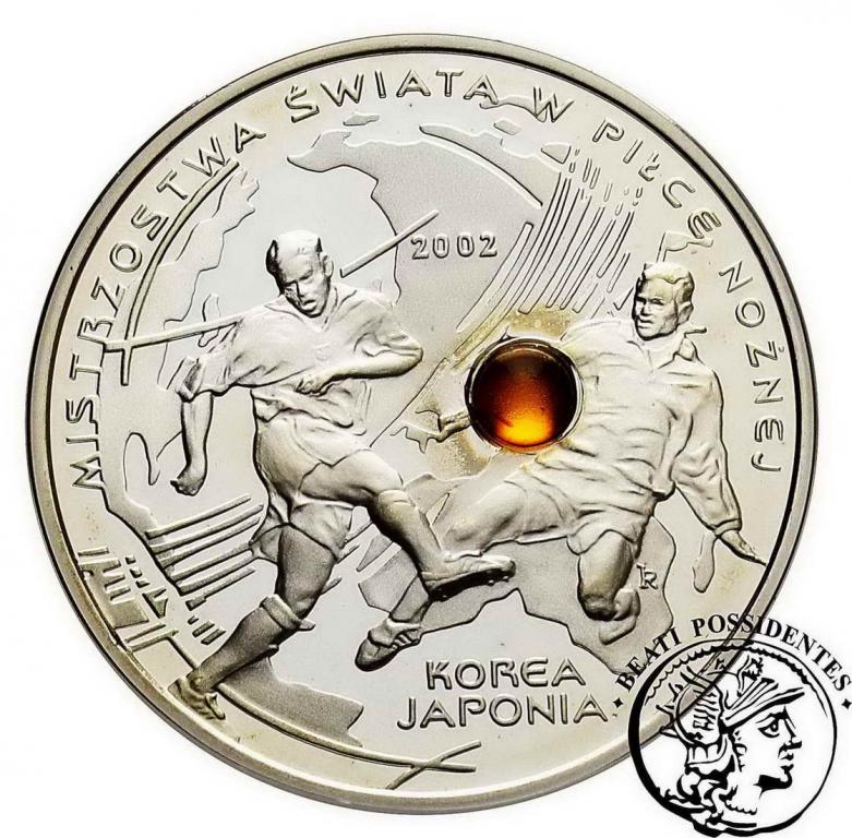 III RP 10 zł 2002 Korea-Japonia bursztyn st. L