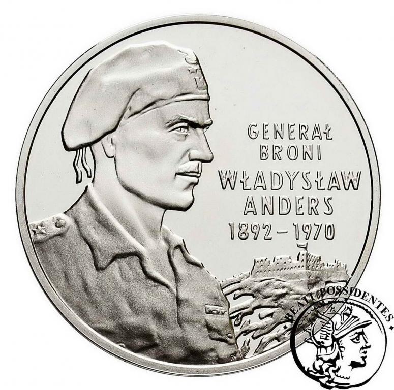 III RP 10 zł 2002 Władysław Anders st. L