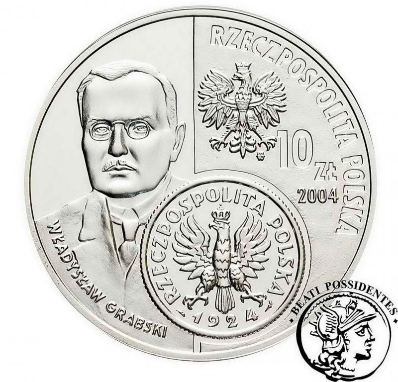 III RP 10 zł 2004 Dzieje złotego - Grabski st. L