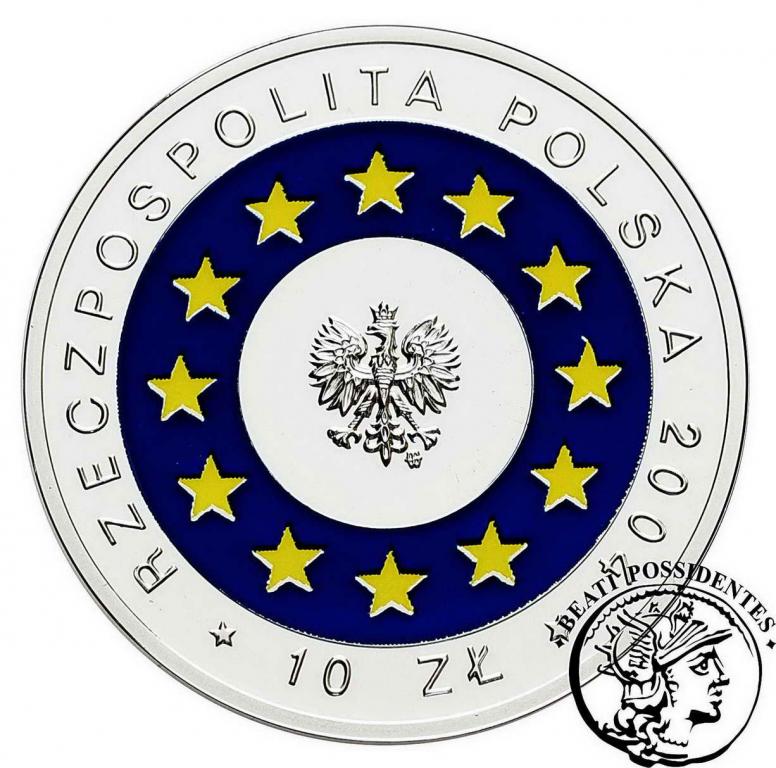 III RP 10 zł 2004 Wstąpienie Polski do UE st. L