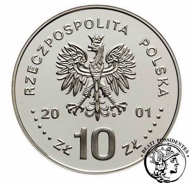 III RP 10 zł 2001 Jan III Sobieski pop. st. L