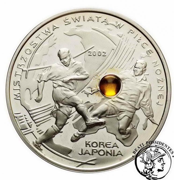 III RP 10 zł 2002 Korea-Japonia bursztyn st. stL-